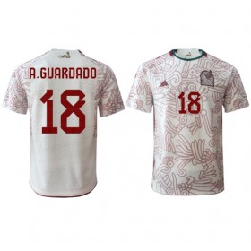 Herren Fußballbekleidung Mexiko Andres Guardado #18 Auswärtstrikot WM 2022 Kurzarm